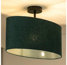 Duolla - Prisadený luster OVAL 1xE27/15W/230V zelená