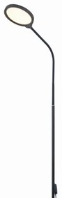 LED Stmievateľná stojacia lampa 2v1 LED/10W/230V 3000-4500-6500K čierna