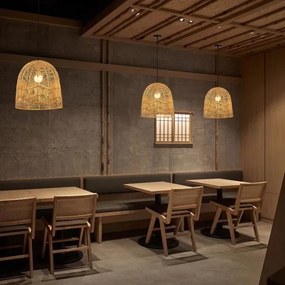 Immax 08262L - Luster na lanku PELO 1xE27/40W/230V pr. 40 cm ratan