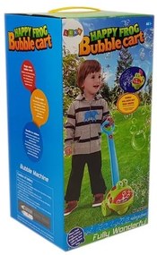 Lean Toys Bublifuk na tlačenie modrý – Žabka