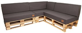 Golden Garden Paletové sedenie GG01 - Podsedáky a Vankúše 3ks × 120/80/15 + 3ks x 120cm/40cm 20/10cm + 1ks 60/40/ x 20/10 - tmav