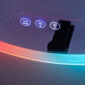 Brilagi-LED RGBW stmievateľné vyhrievané zrkadlo s podsvietením CLARA PRO LED/18W/230V priemer 60 cm IP44