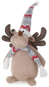 VIANOČNÁ FIGÚRKA REINDEER 44 CM VIACFAREBNÁ