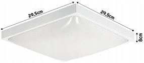ECOLIGHT LED stropné svietidlo 2xE27 + 2x žiarovka Philips E27 10W