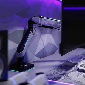 Držiak na 49" monitor, šedý/čierny LED RGB X-ARM