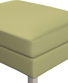 Poťah na podnožku Karlstad farba produktu zelená látka lesklá, zamatová