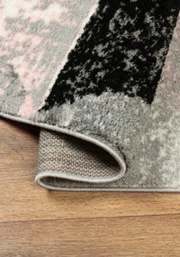 Koberec SLIM 8022 svetloružový / svetlosivý