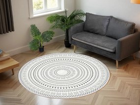 Okrúhly koberec Tina s orientálnym vzorom – viacfarebný Rozmer: 100 cm