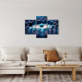 Obraz - Modré guličky (90x60 cm)