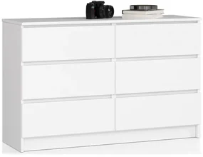 Komoda K120 6SZ CLP biela