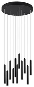 LED závesné osvetlenie Trio Tubular čierna TR 321691132