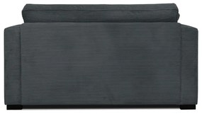 Sivá menčestrová pohovka 132 cm Mobby – Scandic