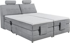 XXXLutz BOXSPRINGOVÁ POSTEĽ, 180/200 cm, svetlosivá MID.YOU - Online Only spálne - 002220021906