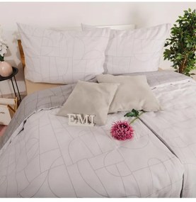 Obliečky Velur sivé satén EMI