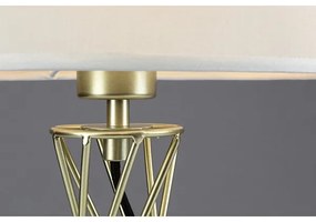 Rabalux 74081 - Stolová lampa NIVRA 1xE27/40W/230V zlatá/biela