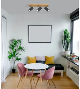 Globo 57911-3G - Bodové svietidlo ROBBY 3xGU10/35W/230V šedá/hnedá