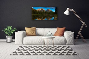 Obraz na plátne Les jazero príroda 140x70 cm
