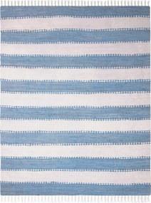 My Flair, Kusový koberec Ashram Hellblau, 140x200, modrá, chodba / predsieň