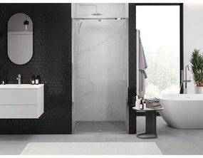 Mexen Exo, 1-krídlové dvere do otvoru 95x200 cm, 6mm číre sklo, chrómový profil, 819-095-000-01-00