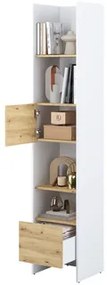 Polica Bed-Concept BC-23, Farby: biela / dub artisan