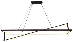 LED Stmievateľný luster na lanku LED/45W/230V 3000K 114 cm čierna
