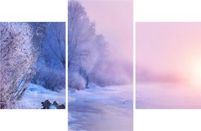 Obraz - Zamrznutá rieka (90x60 cm)