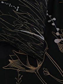 Francúzske bavlnené obliečky Renforcé - Aneta čierna