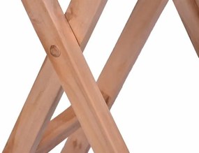 DIVERO záhradný stolík z teakového dreva, Ø 60cm