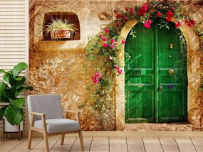 Gario Fototapeta Zelené veľké dvere Materiál: Vliesová, Rozmery: 350 x 245 cm