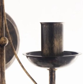 Brilagi - LED Nástenné svietidlo STEFANO 1xE14/40W/230V čierna patiny