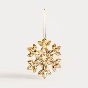 Závesná vianočná dekorácia ASTRE zlatá vločka 755262