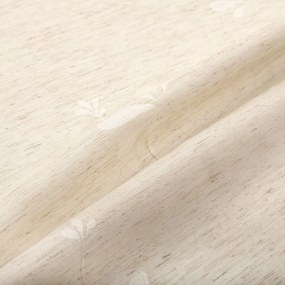 Biante Teflónový štvorcový obrus TF-076 Kvetinový ornament na režnom 110x110 cm