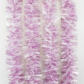 Girlanda dvojfarebná noel pr. 7 cm, dl. 2 m ružovo-biela