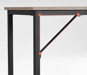 Psací stůl Vasagle Kolmo 140 cm černý/šedý