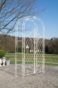 Oblúk na ruže Mel s bránkou - Krémová antik