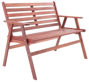 Záhradná lavica Lonzo, hnedá
