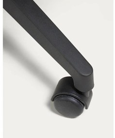 Čierna kancelárska stolička Melva – Kave Home