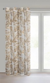 ZÁVES NA KRÚŽKOCH LAYLA 140X250 CM LISTY