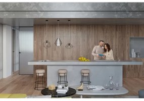 Luster na lanku DEMI 1xE27/60W/230V čierna/biela