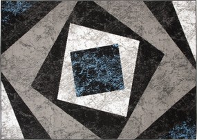 TA Koberec K855E BLACK CHEAP PP EYM Sivý Obdĺžnikový Rozmer: 80x150 cm