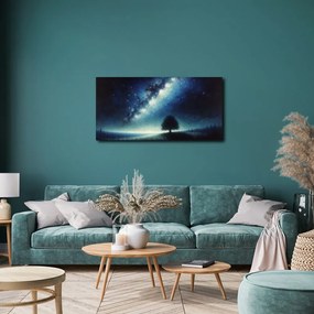 Obraz nočná krajina so stromom života