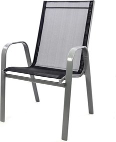 Záhradná stohovateľná stolička, antracit