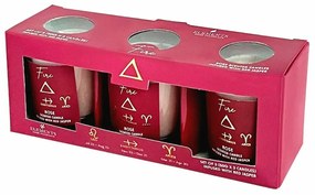 Arome Elements Súprava vonných sviečok 3 ks Oheň
