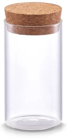 Korenka, sklenená guľatá dóza s korkovým uzáverom 155ml