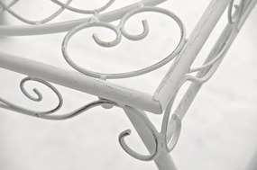 Kovový stôl GS3438892 - Biela antik