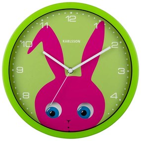 Detské hodiny ø 31 cm Peekaboo Bunny – Karlsson