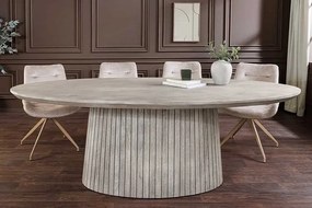 Oválny jedálenský stôl Movement 220 cm sivé mango