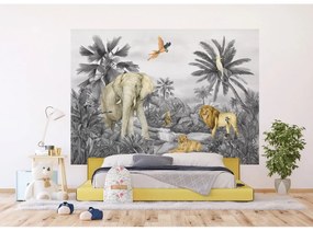 Detská fototapeta Jungle 252 x 182 cm, 4 diely