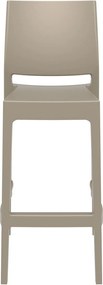 MAYA BAR 75 záhradná barová stolička taupe
