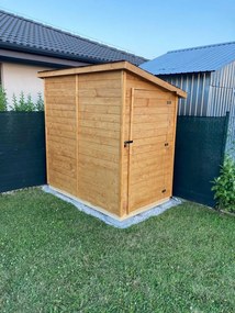 domceknazahradu.sk - Drevený domček MYRTA - Premium, farba natur, (1,49 × 2,7 m), R_MYRTA3